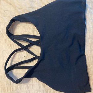 Senita Strappy Sports Bra Navy